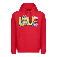 Red Easter Day Love Easter gnome Premium Hoodie - OliviaCreatesArt