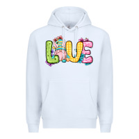 White Easter Day Love Easter gnome Premium Hoodie - OliviaCreatesArt