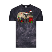 Cloud Black Christmas Suffolk Sheep And Baby Suffolk Sheep Vintage Tee - LillyAllenDesigns