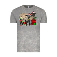 Cloud Rock Christmas Suffolk Sheep And Baby Suffolk Sheep Vintage Tee - LillyAllenDesigns