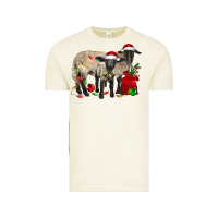 Vintage Arctic Christmas Suffolk Sheep And Baby Suffolk Sheep Vintage Tee - LillyAllenDesigns