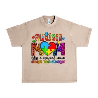 French Oak autism mom like a normal mom except much stronger Urban Heavy Tee - Artiststas
