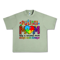 Oil Green autism mom like a normal mom except much stronger Urban Heavy Tee - Artiststas