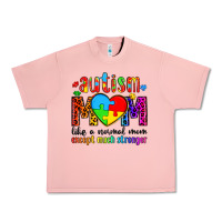 Salmon autism mom like a normal mom except much stronger Urban Heavy Tee - Artiststas