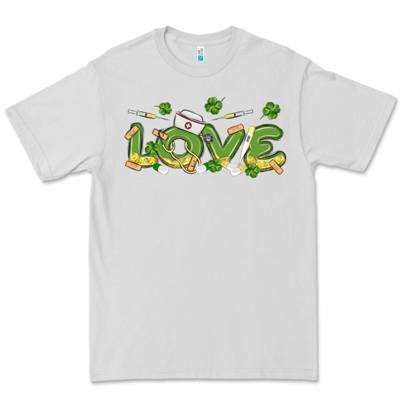 St Patricks Love Nurse Premium Tee by MaliasSmallBusiness | Teevron