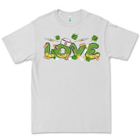Dove Grey st patricks love nurse Premium Tee - MaliasSmallBusiness