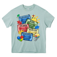 Autism Cassette Tapes Heavy Core Tee | Teevron