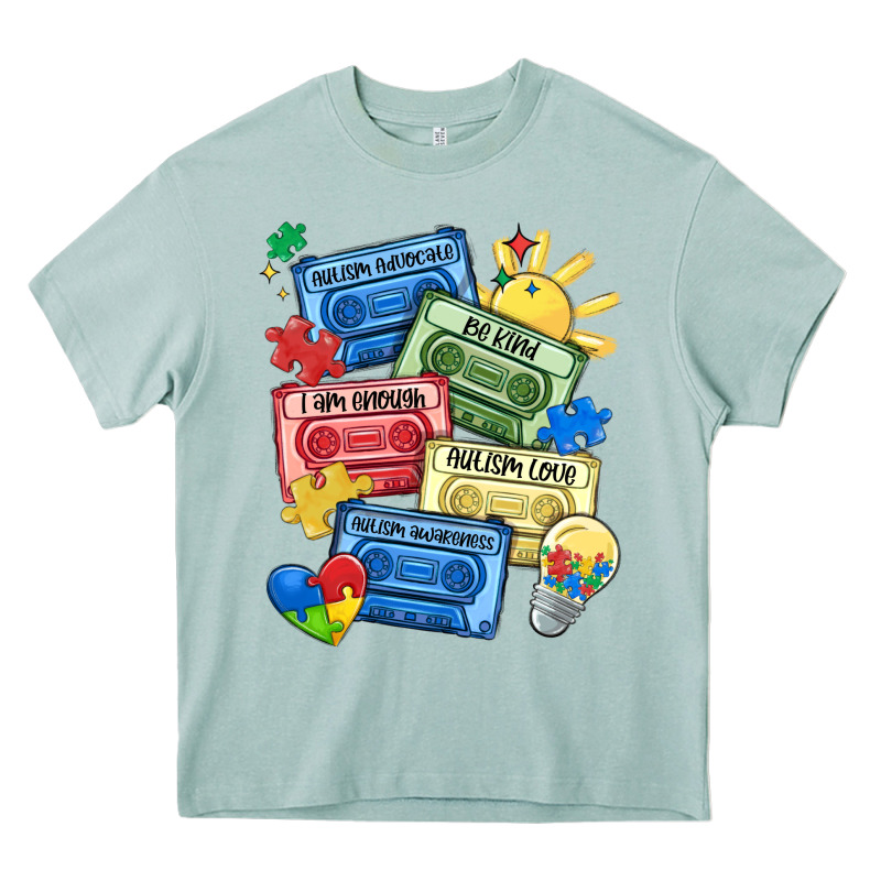 Autism Cassette Tapes Heavy Core Tee by MaliasSmallBusiness | Teevron
