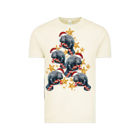 Vintage Arctic Christmas Tree With Manatee Vintage Tee - LillyAllenDesigns