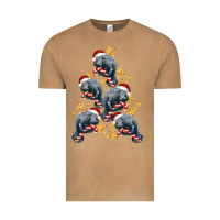 Vintage Camel Christmas Tree With Manatee Vintage Tee - LillyAllenDesigns