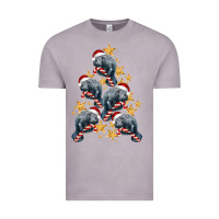 Vintage Zinc Christmas Tree With Manatee Vintage Tee - LillyAllenDesigns