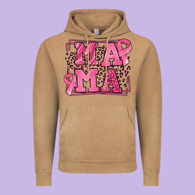 Breast Cancer Awareness Mama Vintage Hoodie Designed By Lillyallendesigns
