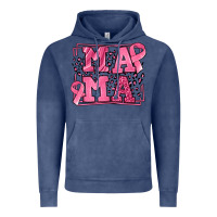 Vintage Denim Breast Cancer Awareness mama Vintage Hoodie - LillyAllenDesigns