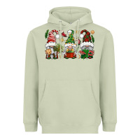 Matcha Christmas Gnomes Heavyweight Hoodie - BundleAndBundleShop