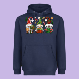 Christmas Gnomes Heavyweight Hoodie Designed By Bundleandbundleshop