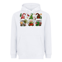 White Christmas Gnomes Heavyweight Hoodie - BundleAndBundleShop
