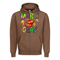 Chestnut mardi gras crawfish olivia Zipper Hoodie - OliviaCreatesArt