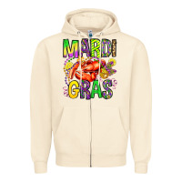 Sandshell mardi gras crawfish olivia Zipper Hoodie - OliviaCreatesArt