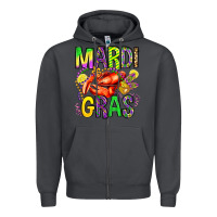 Smoke mardi gras crawfish olivia Zipper Hoodie - OliviaCreatesArt