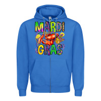 True Royal mardi gras crawfish olivia Zipper Hoodie - OliviaCreatesArt