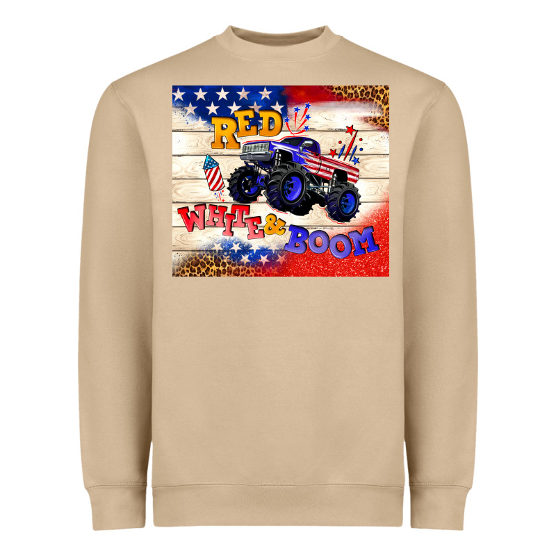 Red White & Boom Heavyweight Sweatshirt by TumblerDesignByShophia | Teevron