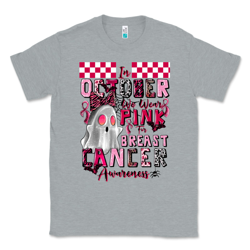 Pink Ghost Breast Cancer Awareness Classic Tee by LillyAllenDesigns | Teevron