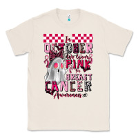Natural pink ghost breast cancer awareness Classic Tee - LillyAllenDesigns
