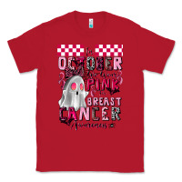 Red pink ghost breast cancer awareness Classic Tee - LillyAllenDesigns