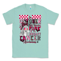 Seafoam pink ghost breast cancer awareness Classic Tee - LillyAllenDesigns