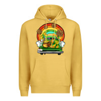 Antique Gold St. Patrick's Day truck Premium Hoodie - OliviaCreatesArt