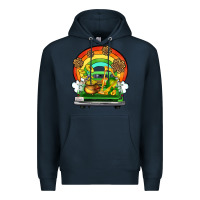 Navy St. Patrick's Day truck Premium Hoodie - OliviaCreatesArt