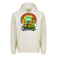 Oatmeal Heather St. Patrick's Day truck Premium Hoodie - OliviaCreatesArt