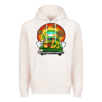 Pale Pink St. Patrick's Day truck Premium Hoodie - OliviaCreatesArt