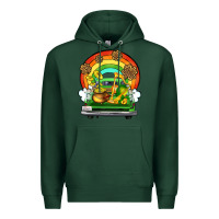 Sports Green St. Patrick's Day truck Premium Hoodie - OliviaCreatesArt