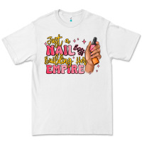 White just a nail boss building her empire Premium Tee - MaliasSmallBusiness