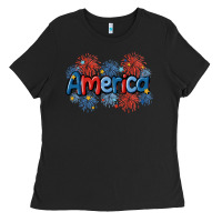 Black America Ladies Tee - MaliasSmallBusiness