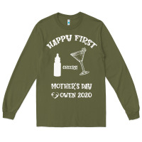 Army Green Happy Fırst Cheers Mother's Day Owen 2020 Long Sleeve Tee - Bettercallsaul