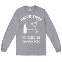 Heather Grey Happy Fırst Cheers Mother's Day Owen 2020 Long Sleeve Tee - Bettercallsaul