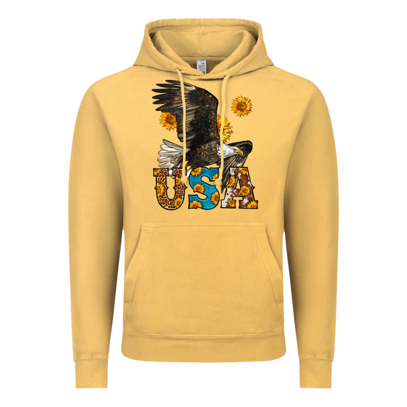 Western Usa Eagle 4th Of July Vintage Hoodie by LillyAllenDesigns | Teevron