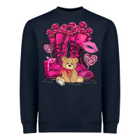 Navy Army boots Valentine's Day Heavyweight Sweatshirt - HowdyJamesFarm
