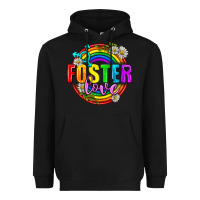 Black Foster Love Pride Lgbtq Heavyweight Hoodie - BundleAndBundleShop