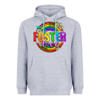 Heather Grey Foster Love Pride Lgbtq Heavyweight Hoodie - BundleAndBundleShop