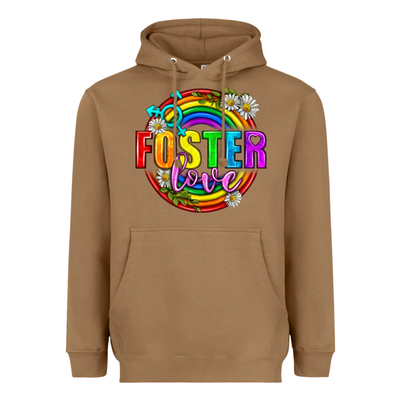 Foster Love Pride Lgbtq Heavyweight Hoodie by BundleAndBundleShop | Teevron