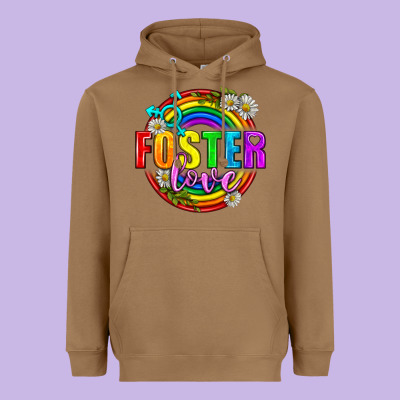 Foster Love Pride Lgbtq Heavyweight Hoodie Designed By Bundleandbundleshop