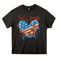 Asphalt faith family freedom Heavy Core Tee - MaliasSmallBusiness