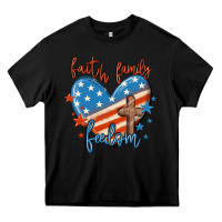 Black faith family freedom Heavy Core Tee - MaliasSmallBusiness