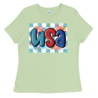 Usa Retro Ladies Tee | Teevron