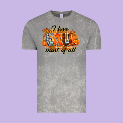 I Love Fall Most Of All Vintage Tee Designed By Racoondesign