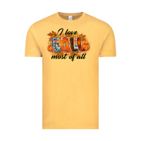 Vintage Mustard i love fall most of all Vintage Tee - RacoonDesign