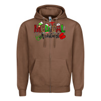 Chestnut medical assistant christmas Zipper Hoodie - OliviaCreatesArt